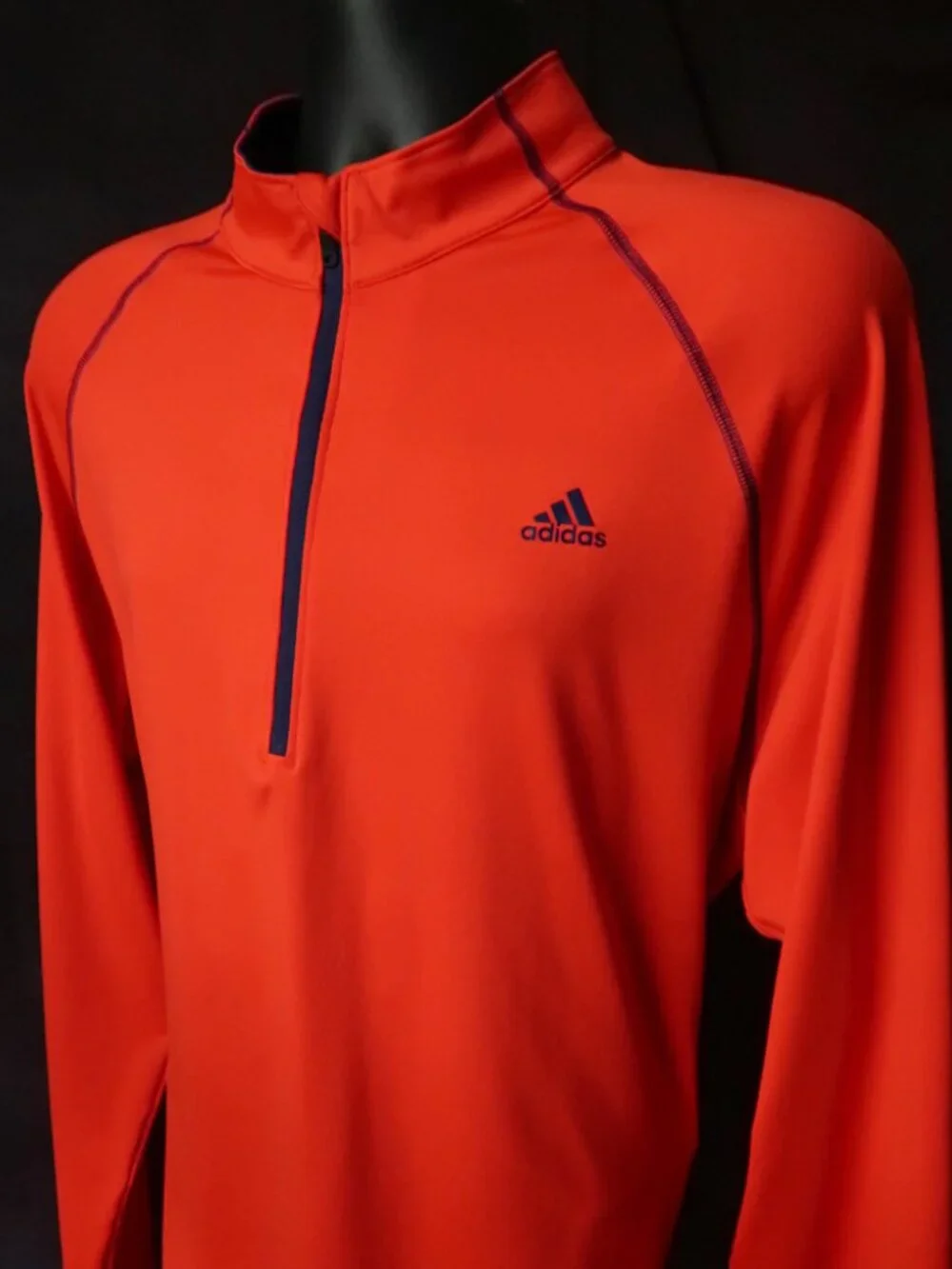 Adidas Golf Red Quarter Zip Stretch Qtr Zip (L) NICE!! ⛳️